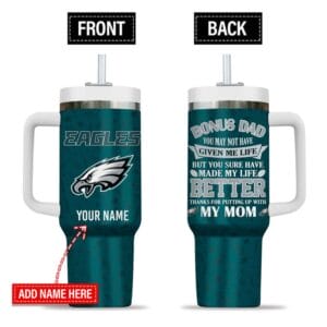 Philadelphia Eagles New Personalized 40oz Tumbler Father's Day AMC40OZ000178