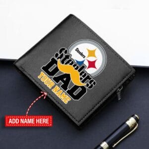 Pittsburgh Steelers Limited Edition Men Leather Bifold Wallet Gift For Father's Day AMC2DMW000014