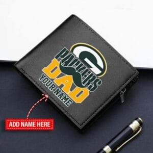 Green Bay Packers Limited Edition Men Leather Bifold Wallet Gift For Father's Day AMC2DMW000004