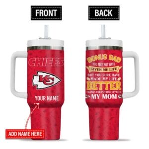Kansas City Chiefs New Personalized 40oz Tumbler Father's Day AMC40OZ000175