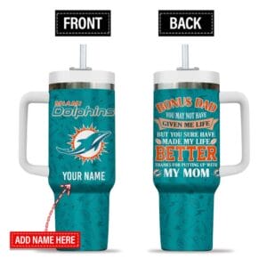 Miami Dolphins New Personalized 40oz Tumbler Father's Day AMC40OZ000170