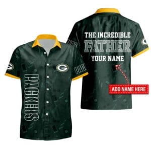 Green Bay Packers Personalized Button Shirt Father's Day New AMCBTS000009