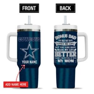 Dallas Cowboys New Personalized 40oz Tumbler Father's Day AMC40OZ000172
