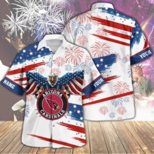 Arizona Cardinals Custom Limited Independence Day Summer Hawaiian Shirt AMCHWS00101