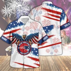 New England Patriots Custom Limited Independence Day Summer Hawaiian Shirt AMCHWS00126
