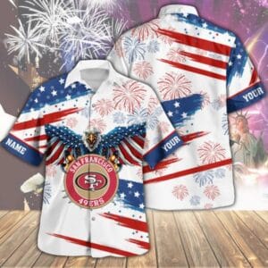 San Francisco 49ers Custom Limited Independence Day Summer Hawaiian Shirt AMCHWS00119