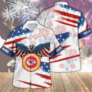 Kansas City Chiefs Custom Limited Independence Day Summer Hawaiian Shirt AMCHWS00112