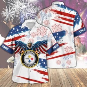 Pittsburgh Steelers Custom Limited Independence Day Summer Hawaiian Shirt AMCHWS00118