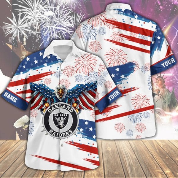 Las Vegas Raiders Custom Limited Independence Day Summer Hawaiian Shirt AMCHWS00104