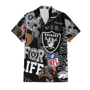 Las Vegas Raiders Custom Limited Edition For Life Hawaiian Shirt and Shorts AMCHWSS000268