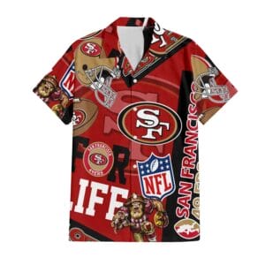 San Francisco 49ers Custom Limited Edition For Life Hawaiian Shirt and Shorts AMCHWSS000269