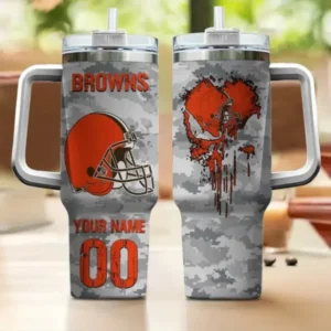 Cleveland Browns Customized Tumblers 40oz Gift For Fans 2025 AMC40OZ000202