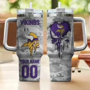 Minnesota Vikings Customized Tumblers 40oz Gift For Fans 2025 AMC40OZ000208
