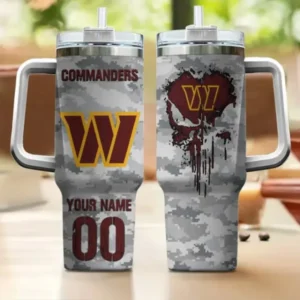 Washington Commanders Customized Tumblers 40oz Gift For Fans 2025 AMC40OZ000223