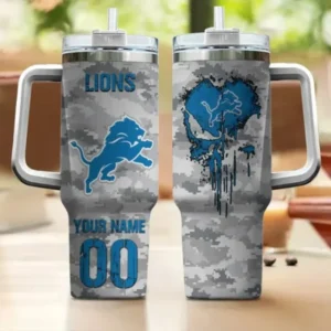 Detroit Lions Customized Tumblers 40oz Gift For Fans 2025 AMC40OZ000195