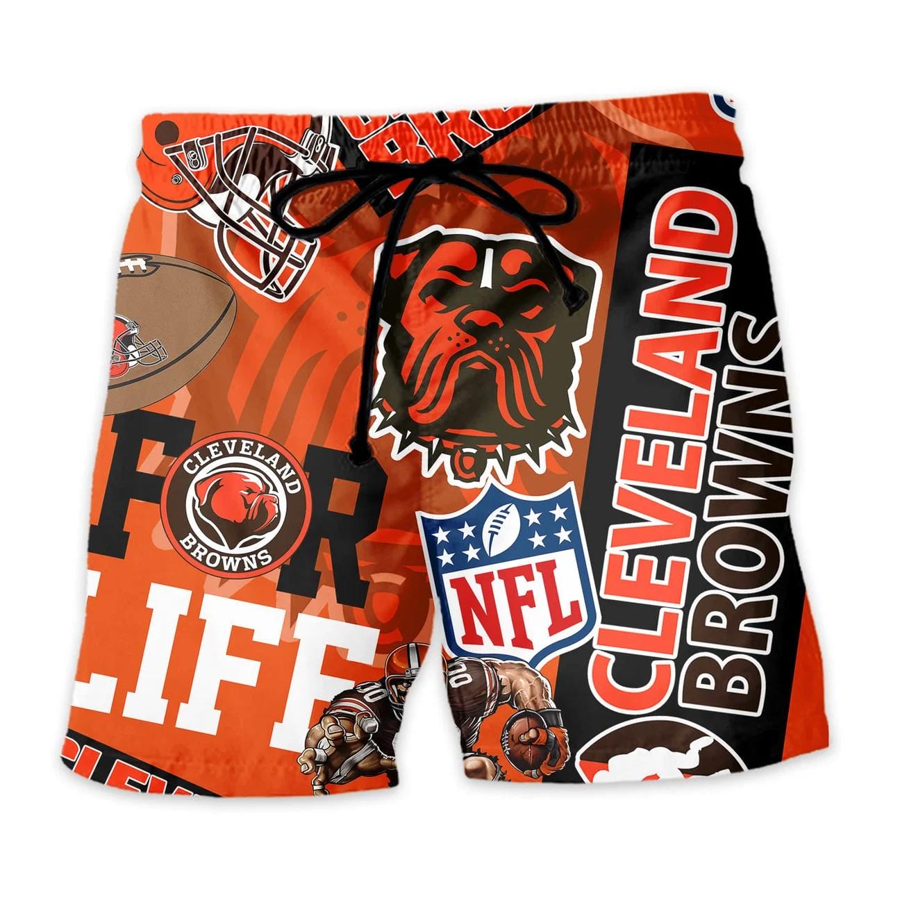 Cleveland Browns Custom Limited Edition For Life Hawaiian Shirt and Shorts AMCHWSS000259 - Image 4