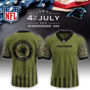 Carolina Panthers Independence Day Football Jersey AMCVFJ00153