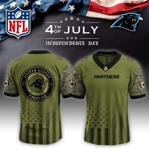 Carolina Panthers Independence Day Football Jersey AMCVFJ00153
