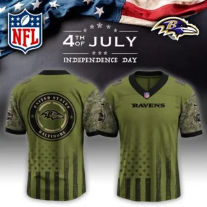 Baltimore Ravens Independence Day Football Jersey AMCVFJ00149