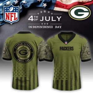 Green Bay Packers Independence Day Football Jersey AMCVFJ00154