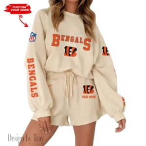 Cincinnati Bengals Limited Edition Women Sweatshirt and Shorts New 2025 AMCWSWS00081