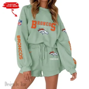 Denver Broncos Limited Edition Women Sweatshirt and Shorts New 2025 AMCWSWS00018