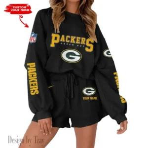 Green Bay Packers Limited Edition Women Sweatshirt and Shorts New 2025 AMCWSWS00063