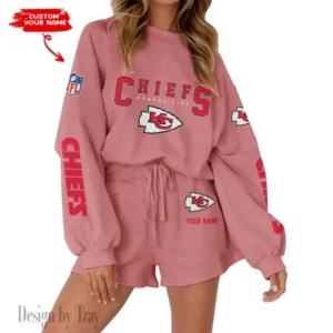 Kansas City Chiefs Limited Edition Women Sweatshirt and Shorts New 2025 AMCWSWS00083