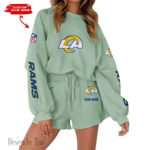 Los Angeles Rams Limited Edition Women Sweatshirt and Shorts New 2025 AMCWSWS00044