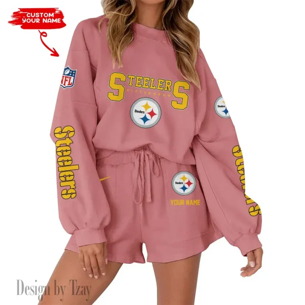 Pittsburgh Steelers Limited Edition Women Sweatshirt and Shorts New 2025 AMCWSWS00099 - Image 4