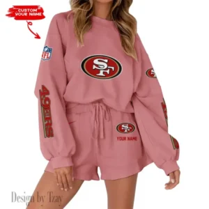 San Francisco 49ers Limited Edition Women Sweatshirt and Shorts New 2025 AMCWSWS00097