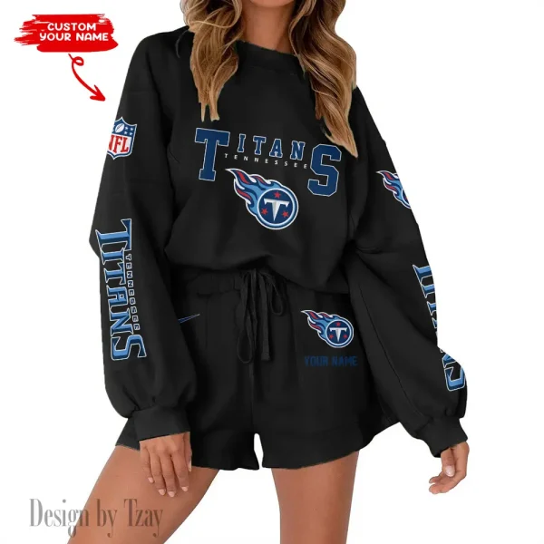 Tennessee Titans Limited Edition Women Sweatshirt and Shorts New 2025 AMCWSWS00045 - Image 2