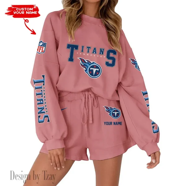Tennessee Titans Limited Edition Women Sweatshirt and Shorts New 2025 AMCWSWS00045 - Image 3