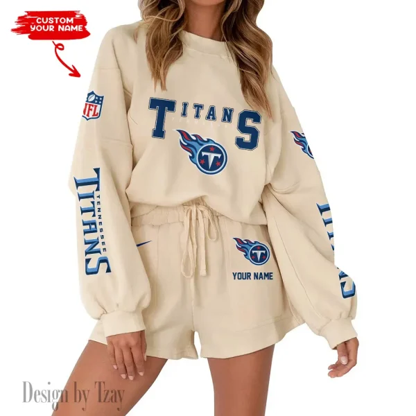 Tennessee Titans Limited Edition Women Sweatshirt and Shorts New 2025 AMCWSWS00045 - Image 4