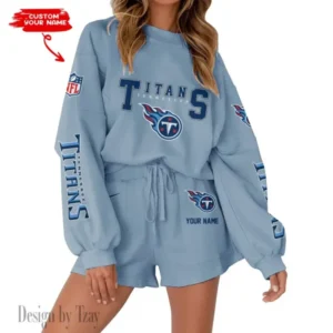Tennessee Titans Limited Edition Women Sweatshirt and Shorts New 2025 AMCWSWS00045