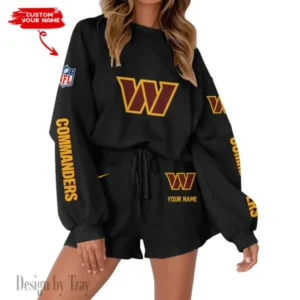 Washington Commanders Limited Edition Women Sweatshirt and Shorts New 2025 AMCWSWS00125