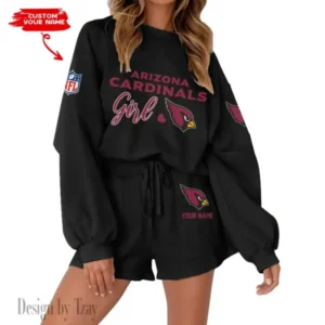 Arizona Cardinals Limited Edition Women Sweatshirt and Shorts New 2025 AMCWSWS00066