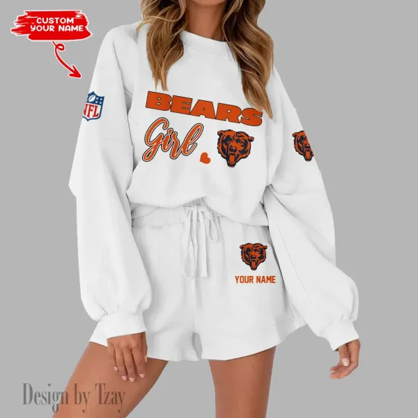 Chicago Bears Limited Edition Women Sweatshirt and Shorts New 2025 AMCWSWS00006 - Image 2