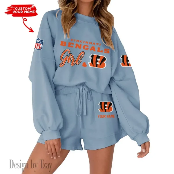 Cincinnati Bengals Limited Edition Women Sweatshirt and Shorts New 2025 AMCWSWS00085 - Image 4