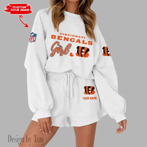 Cincinnati Bengals Limited Edition Women Sweatshirt and Shorts New 2025 AMCWSWS00085 - Image 7