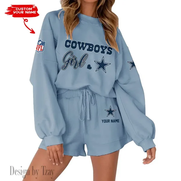 Dallas Cowboys Limited Edition Women Sweatshirt and Shorts New 2025 AMCWSWS00021 - Image 4