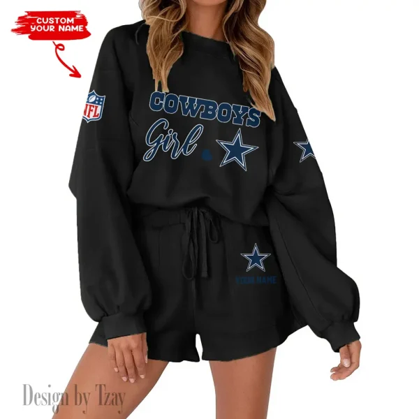 Dallas Cowboys Limited Edition Women Sweatshirt and Shorts New 2025 AMCWSWS00021 - Image 7