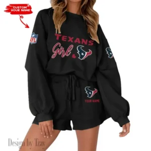 Houston Texans Limited Edition Women Sweatshirt and Shorts New 2025 AMCWSWS00023