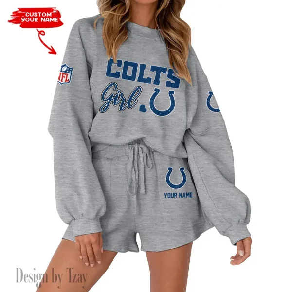 Indianapolis Colts Limited Edition Women Sweatshirt and Shorts New 2025 AMCWSWS00086 - Image 4
