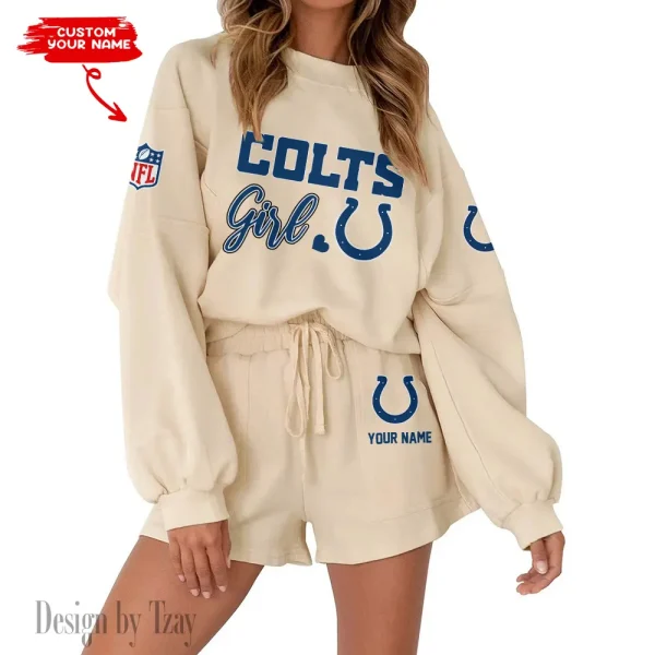 Indianapolis Colts Limited Edition Women Sweatshirt and Shorts New 2025 AMCWSWS00086 - Image 6
