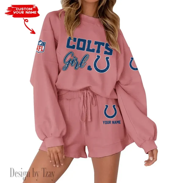 Indianapolis Colts Limited Edition Women Sweatshirt and Shorts New 2025 AMCWSWS00086 - Image 7