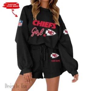 Kansas City Chiefs Limited Edition Women Sweatshirt and Shorts New 2025 AMCWSWS00087