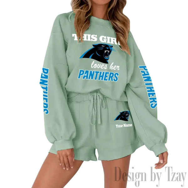 Carolina Panthers Limited Edition Women Sweatshirt and Shorts New 2025 AMCWSWS00072 - Image 5