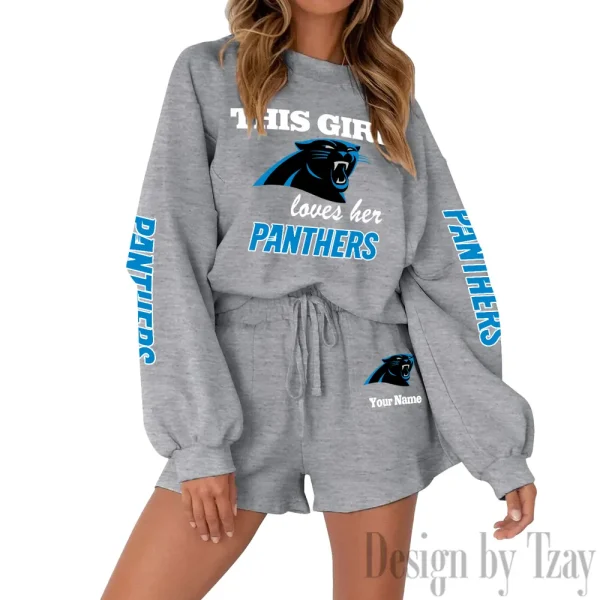 Carolina Panthers Limited Edition Women Sweatshirt and Shorts New 2025 AMCWSWS00072 - Image 6