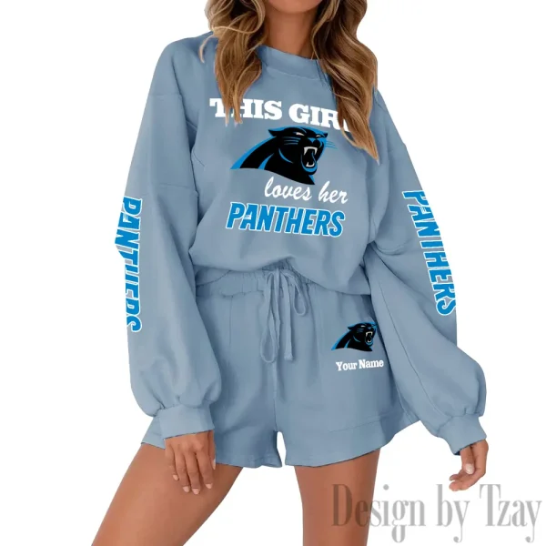 Carolina Panthers Limited Edition Women Sweatshirt and Shorts New 2025 AMCWSWS00072 - Image 7